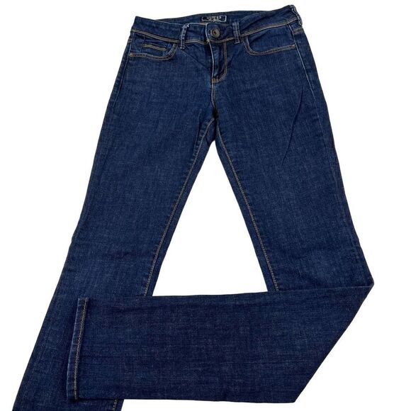 Pre-Loved Guess Women Denim Skinny Blue Jeans Cotton Straight Leg Pants US 26 - Picture 1 of 16